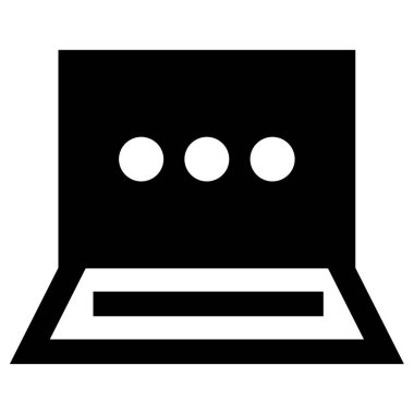 Bilgisayar. Web simgesi basit illüstrasyon