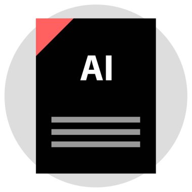 ai dosya biçimi simgesi, vektör çizimi