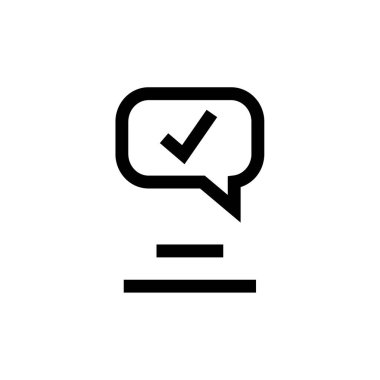 SMS & Metin Mesajlaşması ikon vektör çizimi