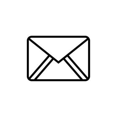 zarf e- posta simgesi, vektör illüstrasyonu