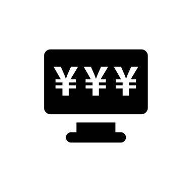 yen. Web simgesi basit illüstrasyon