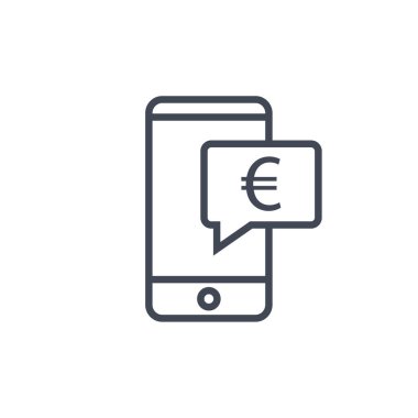 SMS & Metin Mesajlaşması ikon vektör çizimi