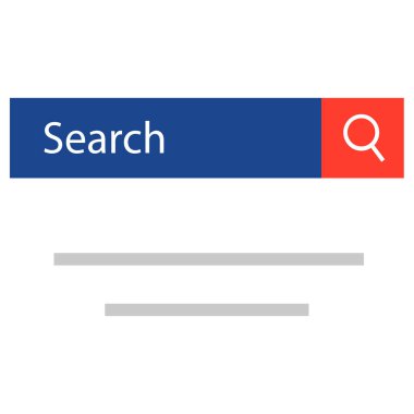 Ara. Web simgesi basit tasarım 