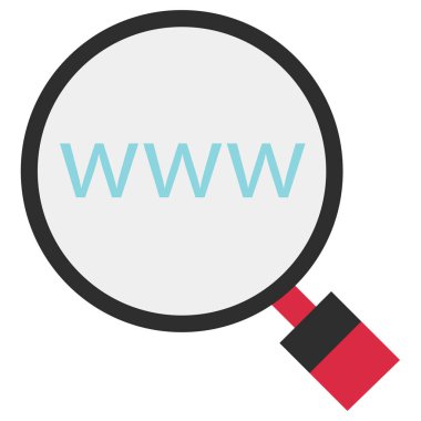 İnternet sitesi. Web simgesi basit illüstrasyon 