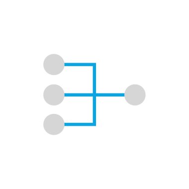 ağ basit vektör illüstrasyonu  