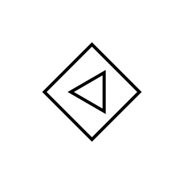 Web ve mobil uygulama tasarımınız için beyaz arkaplanda izole edilmiş ok simgesi vektörü, aşağı logo kavramı