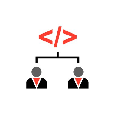 Web Geliştirme basit simgesi, vektör illüstrasyonu