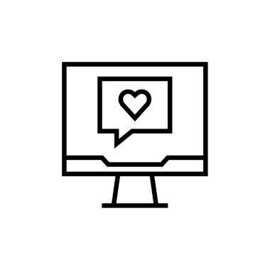 SMS & Metin Mesajlaşması ikon vektör çizimi