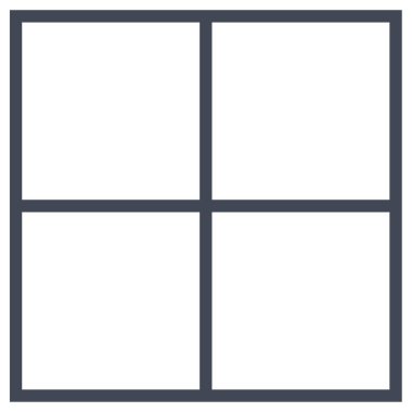 Pencere. Web simgesi basit illüstrasyon