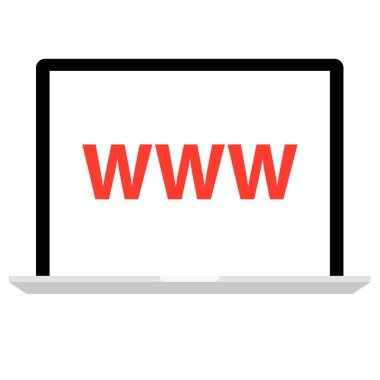 İnternet sitesi. Web simgesi basit illüstrasyon 