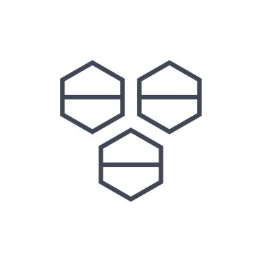 Bir arı simgesinin vektör illüstrasyonu