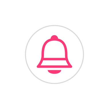 Çan simgesi vektör illüstrasyonu 