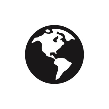 Küresel simge vektör illüstrasyonu