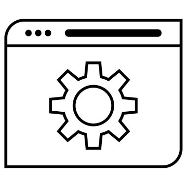 SEO Web Tarayıcısı, vektör illüstrasyonu