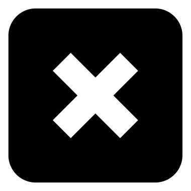 İptal et. Web simgesi basit illüstrasyon