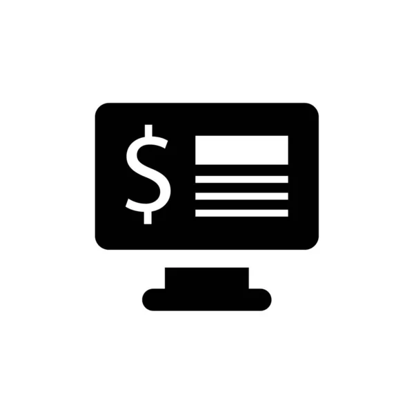 Geld Symbol Vektor Isoliert Auf Weißem Hintergrund Für Ihr Web — Stockvektor