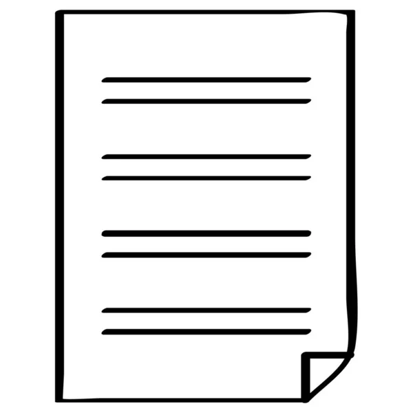 Ikona Dokumentu Ilustracja Wektora — Wektor stockowy