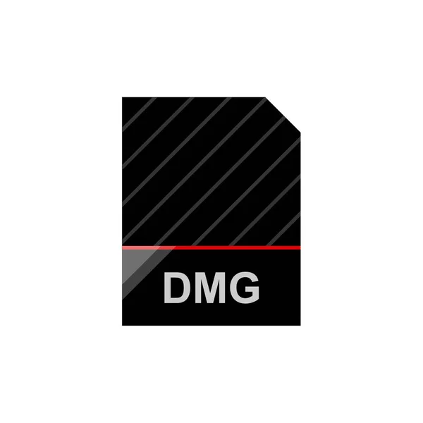 Εικονίδιο Μορφής Αρχείου Dmg Διανυσματική Απεικόνιση Απλός Σχεδιασμός — Διανυσματικό Αρχείο