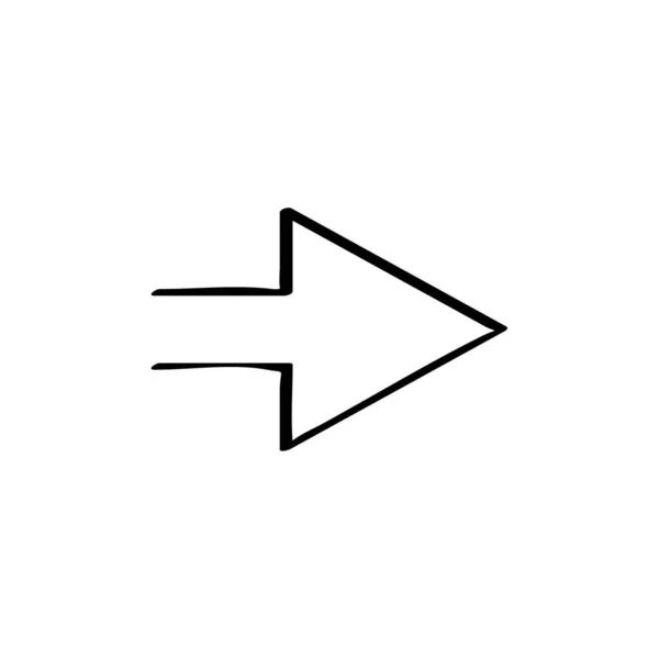Direciton Point Pointer Next Forward Icon Vektor Illustration — Stockvektor