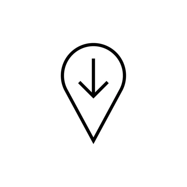 Gps Icon Navigation Symbol Simple Design — 스톡 벡터