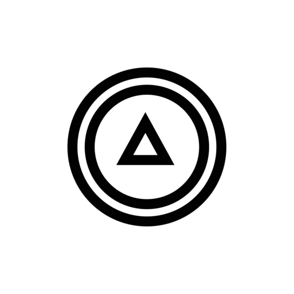 Lettera Iniziale Con Logo Stella Modello Vettoriale — Vettoriale Stock