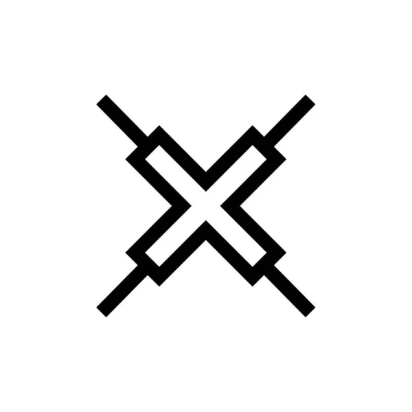 Kreuzsymbol Vektor Illustration — Stockvektor
