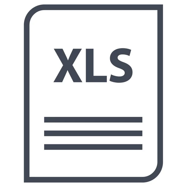 Xls Filformat Ikon Vektor Illustration Enkel Design — Stock vektor