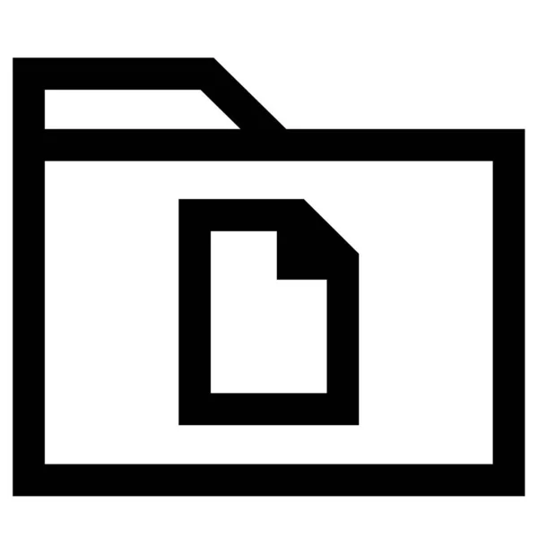 Dossier Fichier Illustration Simple — Image vectorielle