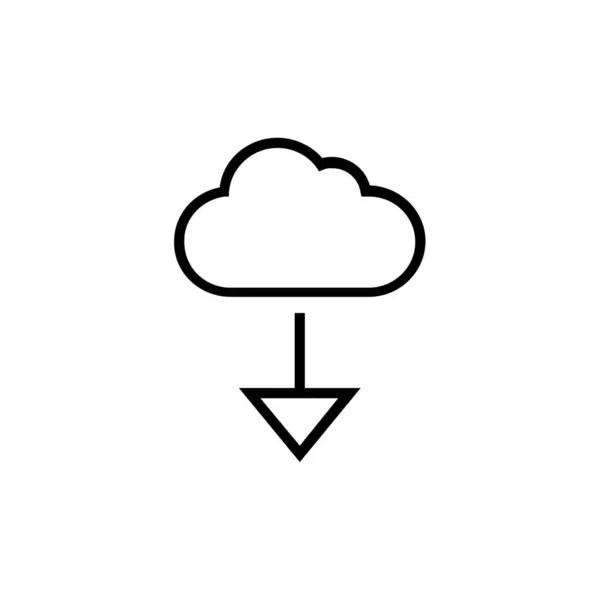 Icône Cloud Computing Illustration Vectorielle — Image vectorielle