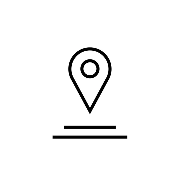 Pin Navegación Icono Simple Ilustración Vectorial — Vector de stock
