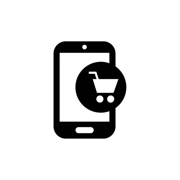 Pictogram Mobiele Telefoon Vectorillustratie — Stockvector