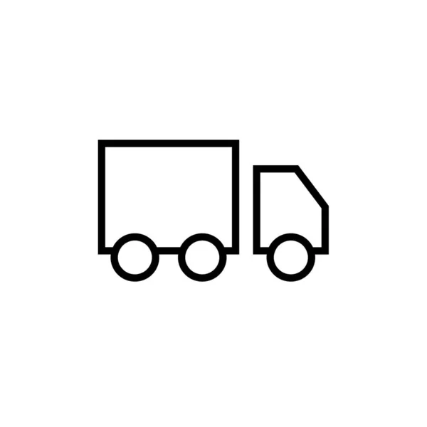 Levering Vrachtwagen Pictogram Vector Illustratie Ontwerp — Stockvector