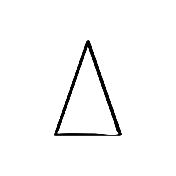 Векторная Иллюстрация Иконки Треугольника — стоковый вектор