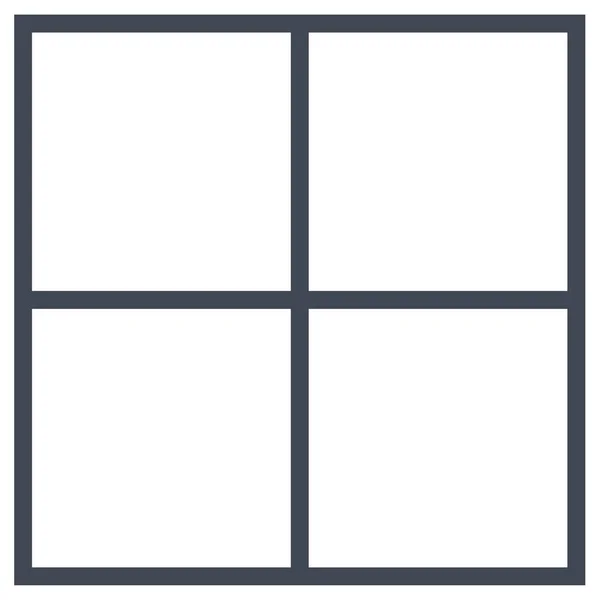 Okno Webová Ikona Jednoduchá Ilustrace — Stockový vektor