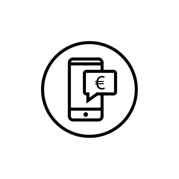 Смартфон Дизайном Векторной Иллюстрации Иконок Сообщений — стоковый вектор