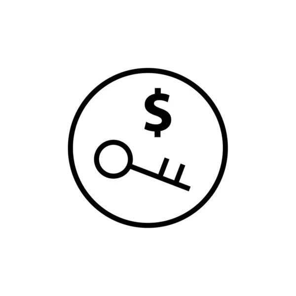 Иллюстрация Иконок Доллара — стоковый вектор