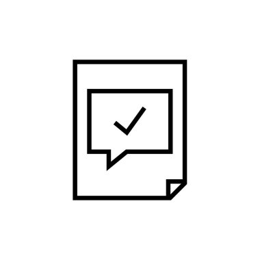 SMS & Metin Mesajlaşması ikon vektör çizimi