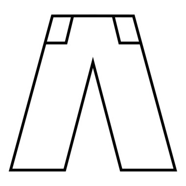 Pantolon. Web simgesi basit illüstrasyon