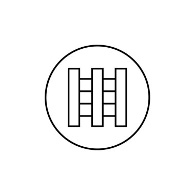 Soyut çokgen geometrik şekil simgesi, vektör illüstrasyonu