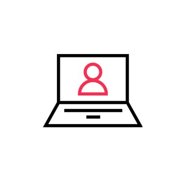 kullanıcı profili simgesi, vektör illüstrasyonu basit tasarım