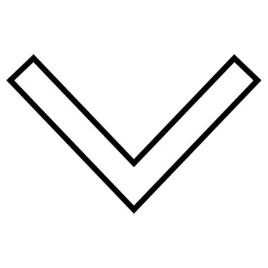 ok aşağı simge vektör illüstrasyonu