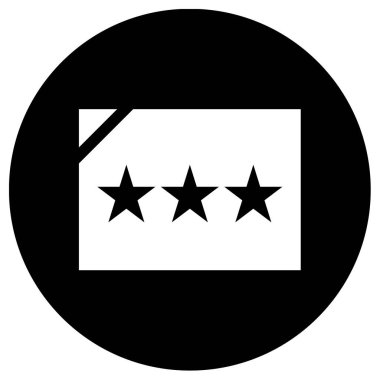 Bir yıldız simgesinin vektör illüstrasyonu