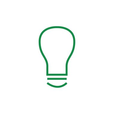 ampul simgesi vektör illüstrasyonu  