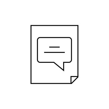 SMS & Metin Mesajlaşması ikon vektör çizimi