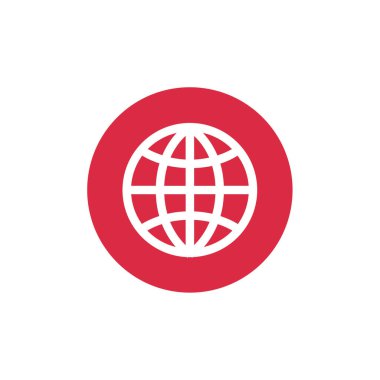 Küresel simge vektör illüstrasyonu