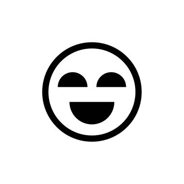 Gülümse ikon vektör illüstrasyonu