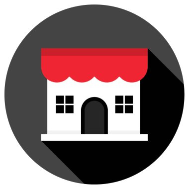 Dükkan. Web simgesi basit illüstrasyon