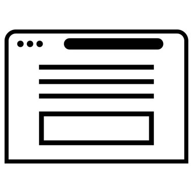 belge simgesi, vektör çizimi