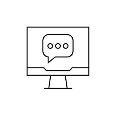 SMS & Metin Mesajlaşması ikon vektör çizimi