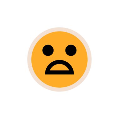 emoji yüz simgesi vektör çizimi tasarımı